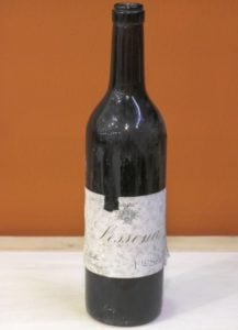 A bottle of 1921 Lessona Sella, tasted during a Master Class at Vinitaly 2017